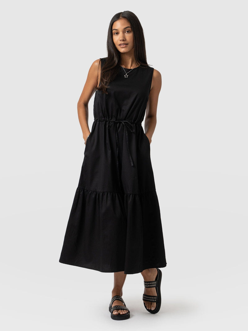 Kara Dress Black Broderie - Women's Dresses | Saint + Sofia® EU