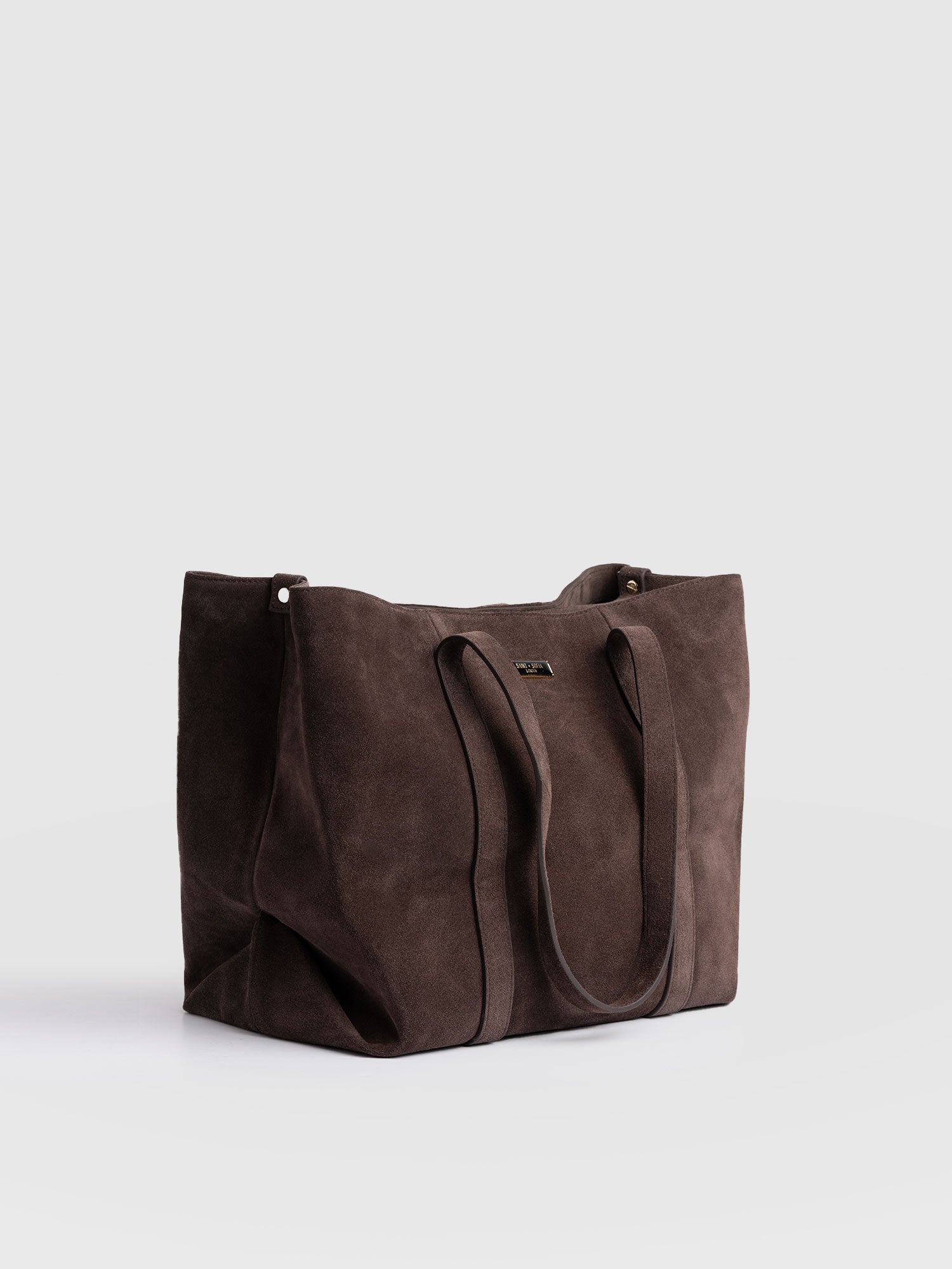 Kara Shopper Bag Brown Suede - Women's Bags | Saint + Sofia® EU