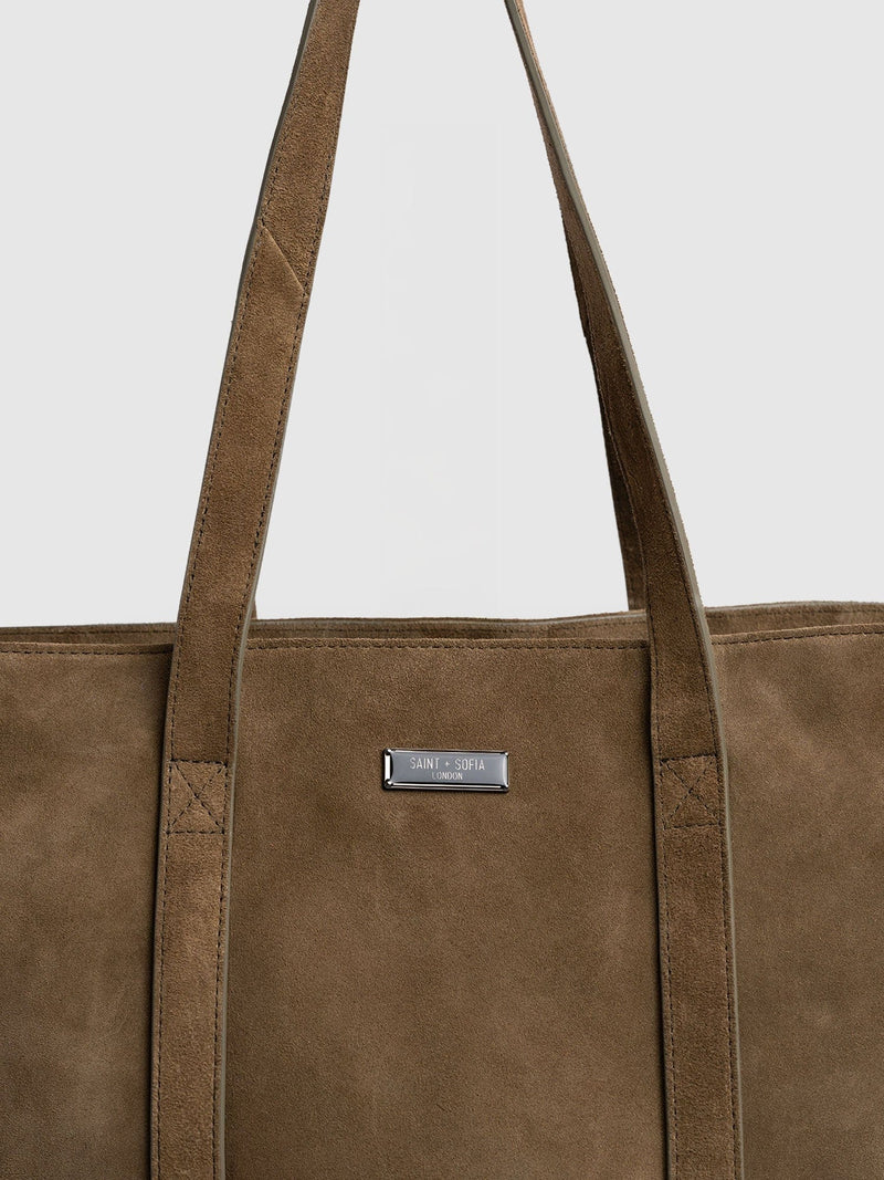 Kara Shopper Bag Khaki - Women's Bags | Saint + Sofia® EU