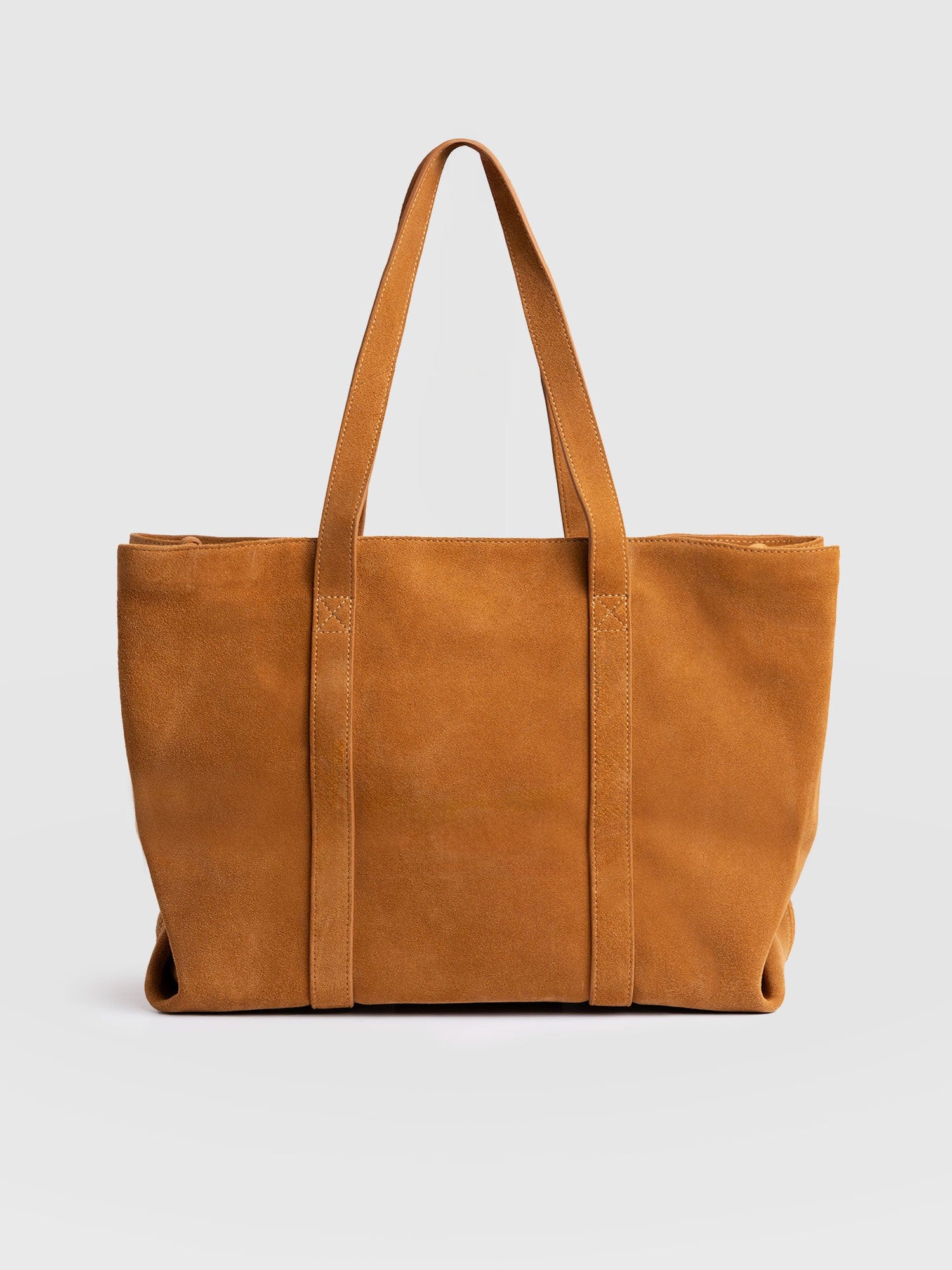 Kara Shopper Bag Tan Suede - Women's Bags | Saint + Sofia® EU