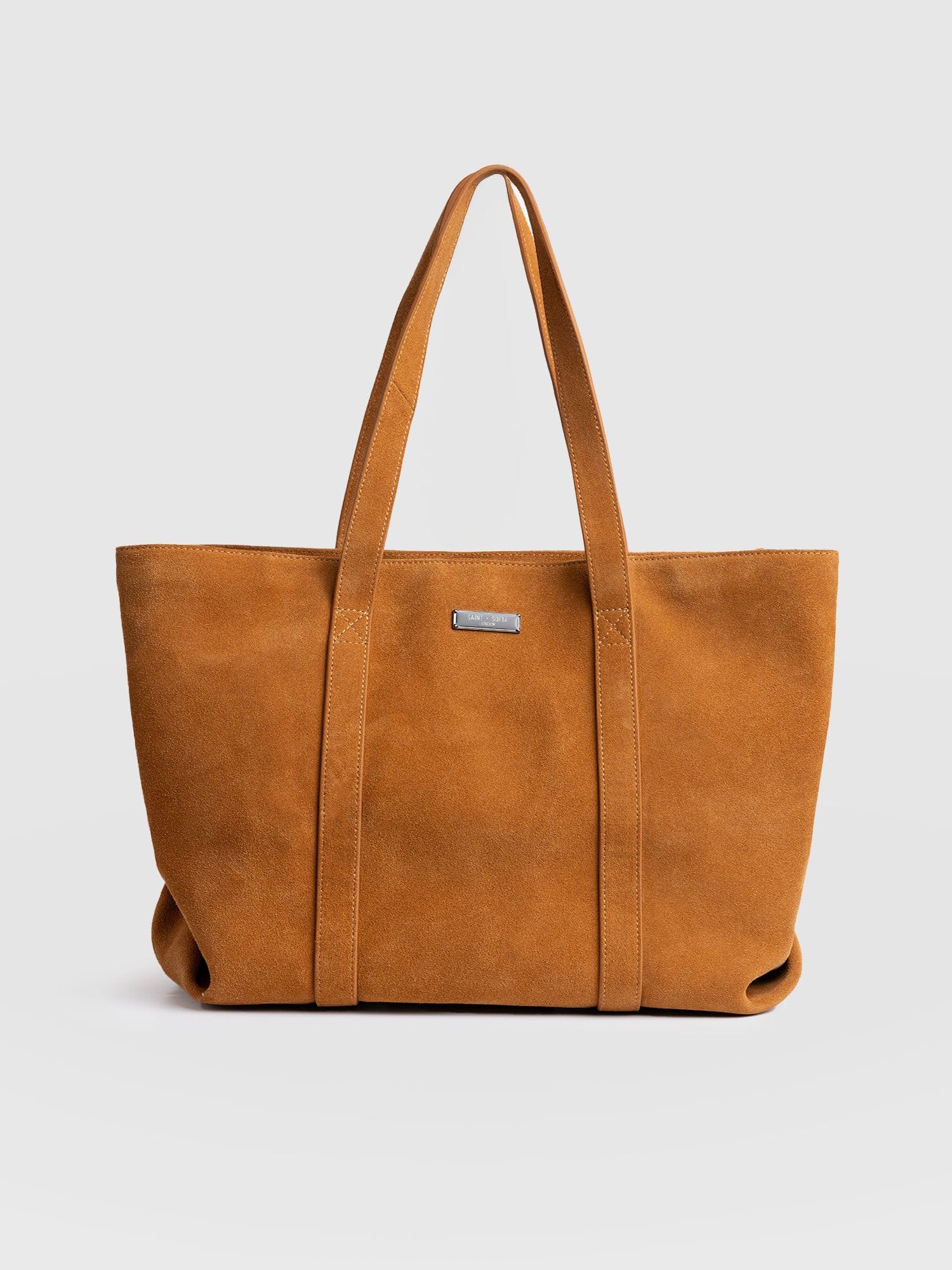 Kara Shopper Bag Tan Suede - Women's Bags | Saint + Sofia® EU