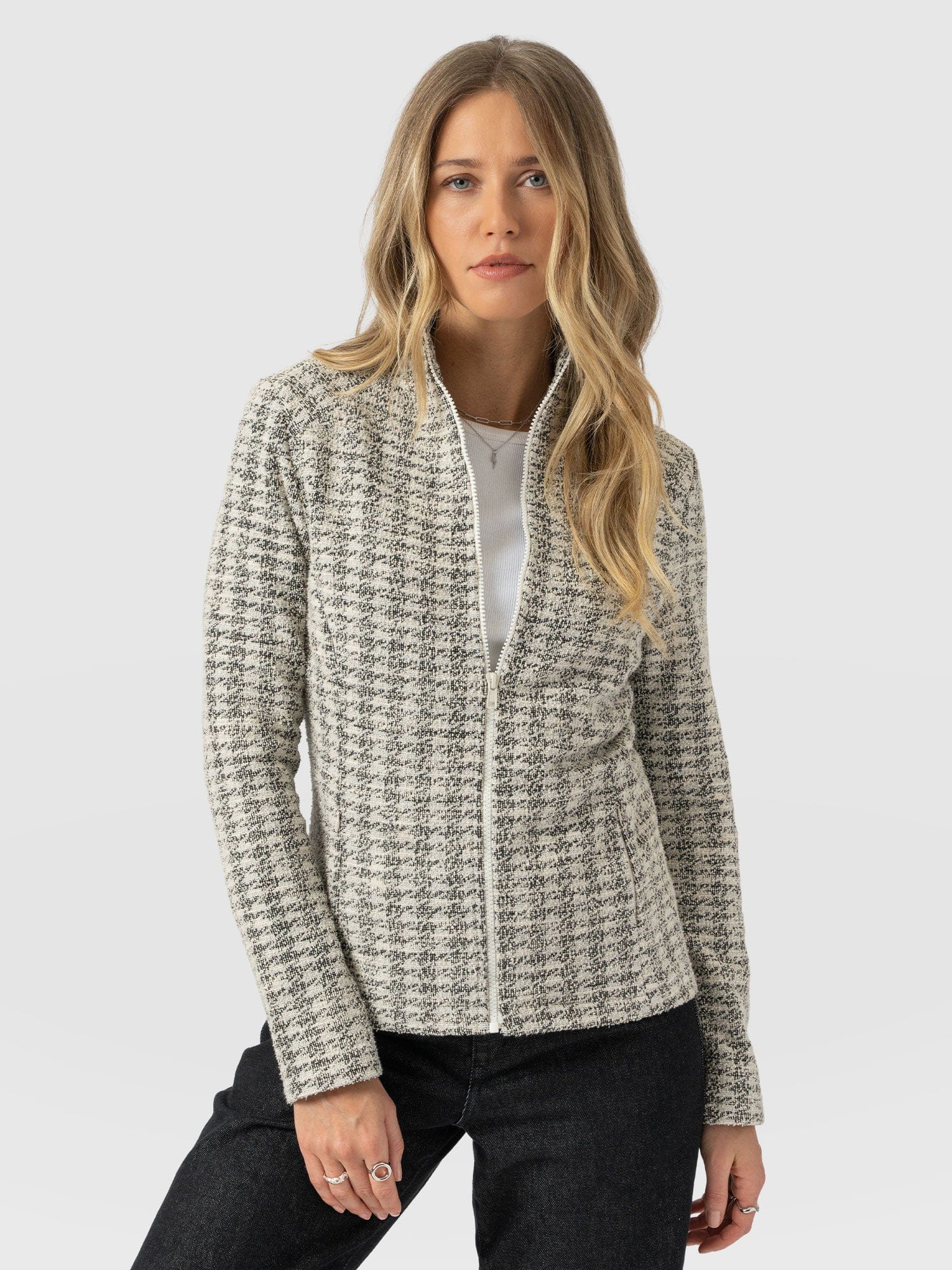 Keller Jacket - Cream Boucle - Women's Jackets | Saint + Sofia® EU