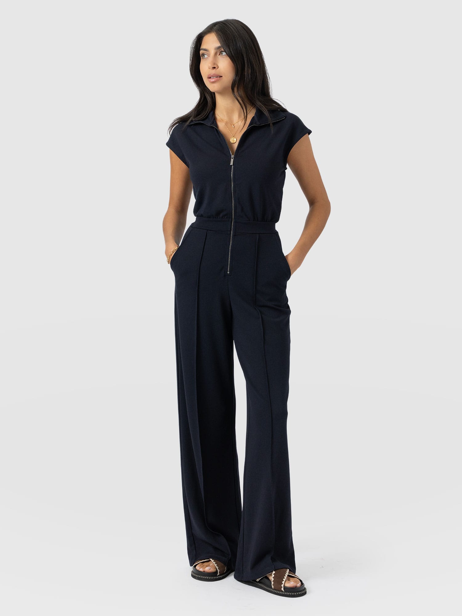 Keller Jumpsuit - Navy - Women's Jumpsuits | Saint + Sofia® EU