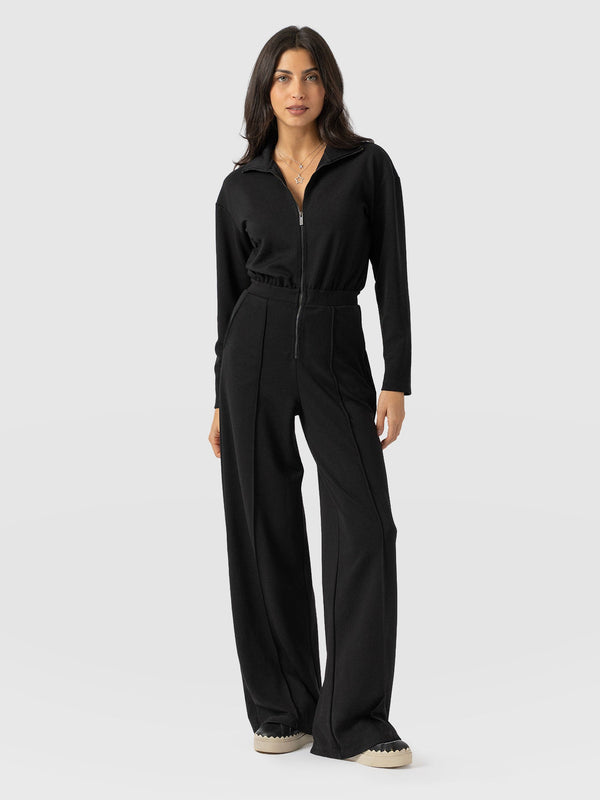 Keller Long Sleeve Jumpsuit - Black - Women's Jumpsuits | Saint + Sofia® EU
