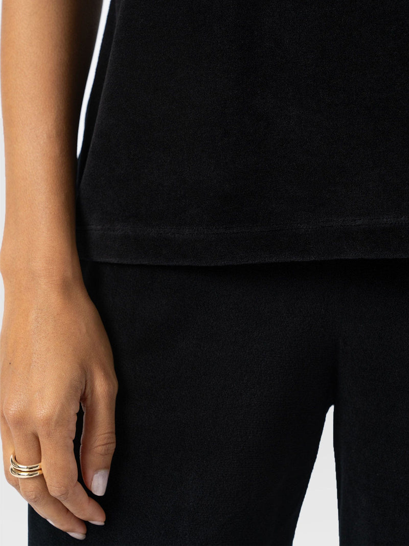 Keller Vest - Black Velvet - Women's T-shirts | Saint + Sofia® EU
