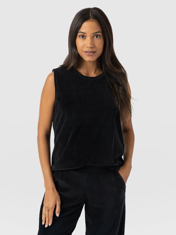 Keller Vest - Black Velvet - Women's T-shirts | Saint + Sofia® EU
