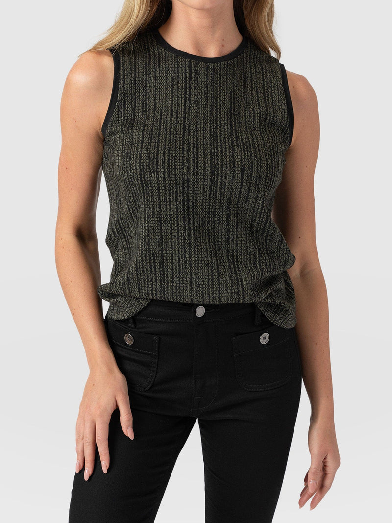 Keller Vest Green Pixel - Women's Vests | Saint + Sofia® EU