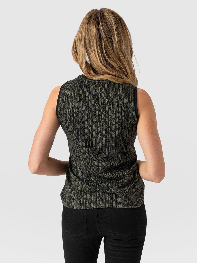 Keller Vest Green Pixel - Women's Vests | Saint + Sofia® EU