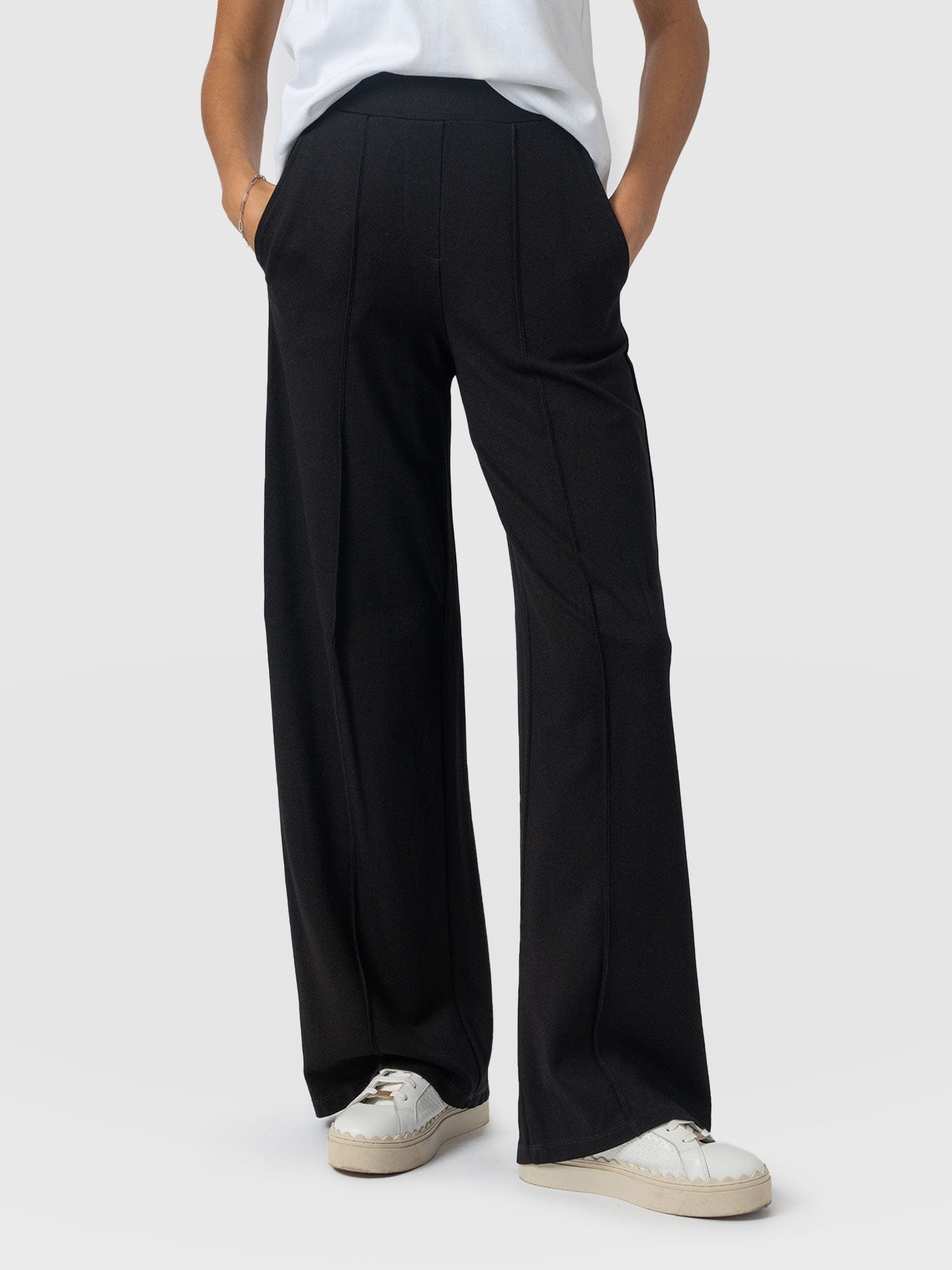 Keller Wide Leg Pant Black - Women's Trousers | Saint + Sofia® EU