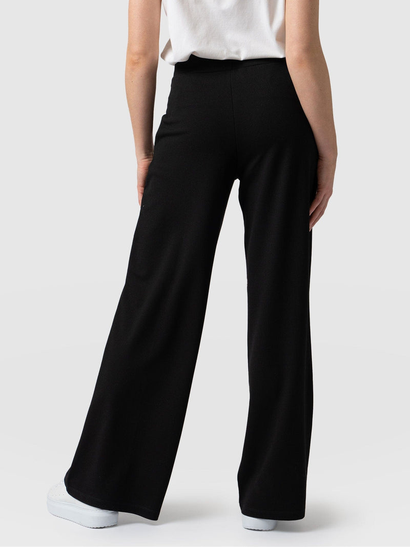 Keller Wide Leg Pant Black - Women's Wide Leg Trousers | Saint + Sofia® UK