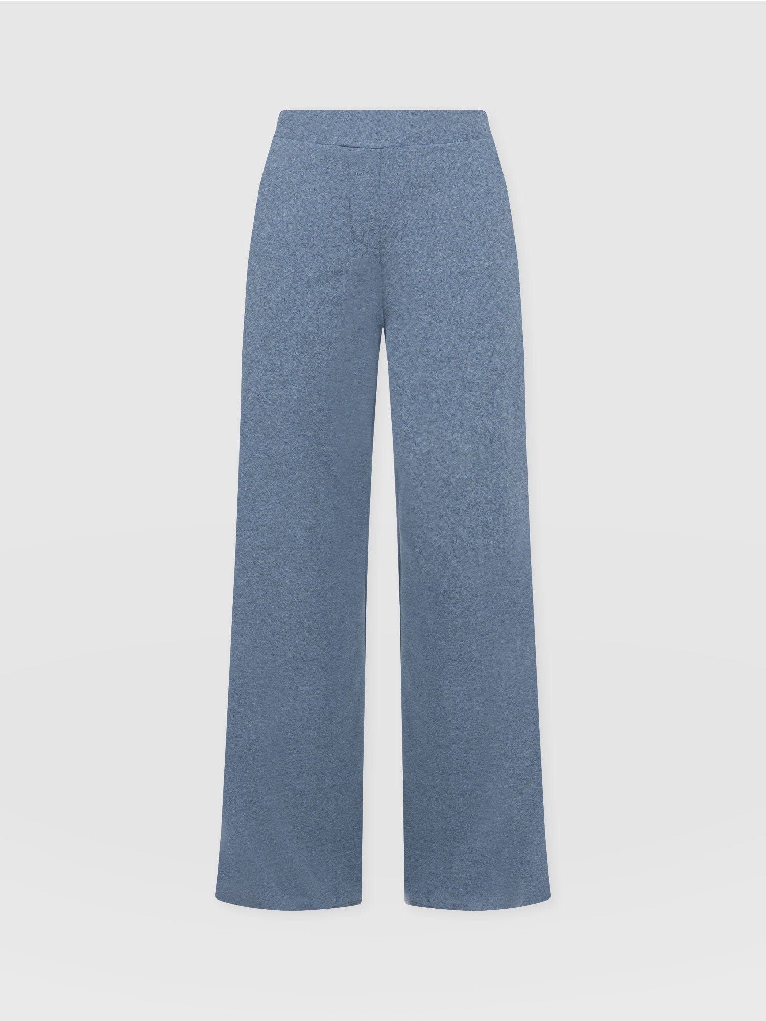 Keller Wide Leg Pant Blue Melange - Women's Trousers | Saint + Sofia® EU