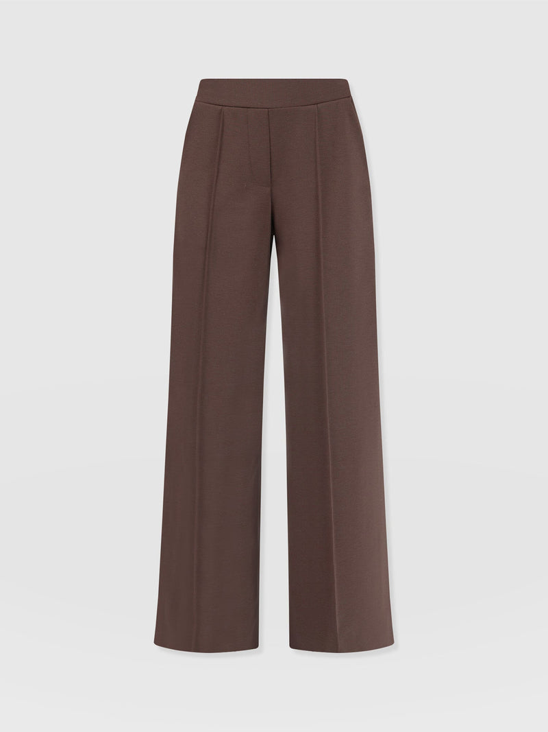 Keller Wide Leg Pant - Brown - Women's Trousers | Saint + Sofia? EU