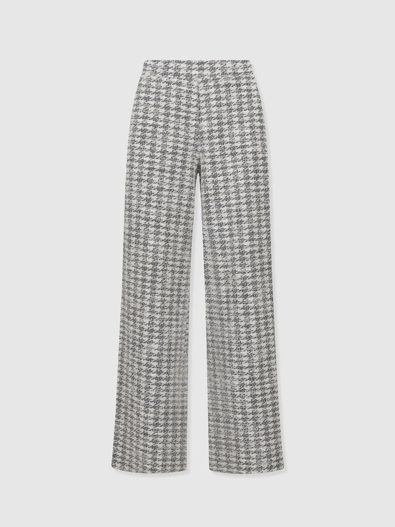 Keller Wide Leg Pant - Cream Boucle - Women's Trousers | Saint + Sofia® EU