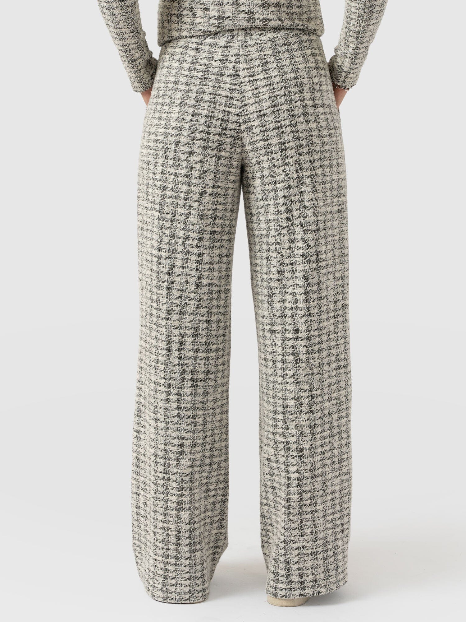 Keller Wide Leg Pant - Cream Boucle - Women's Trousers | Saint + Sofia® EU