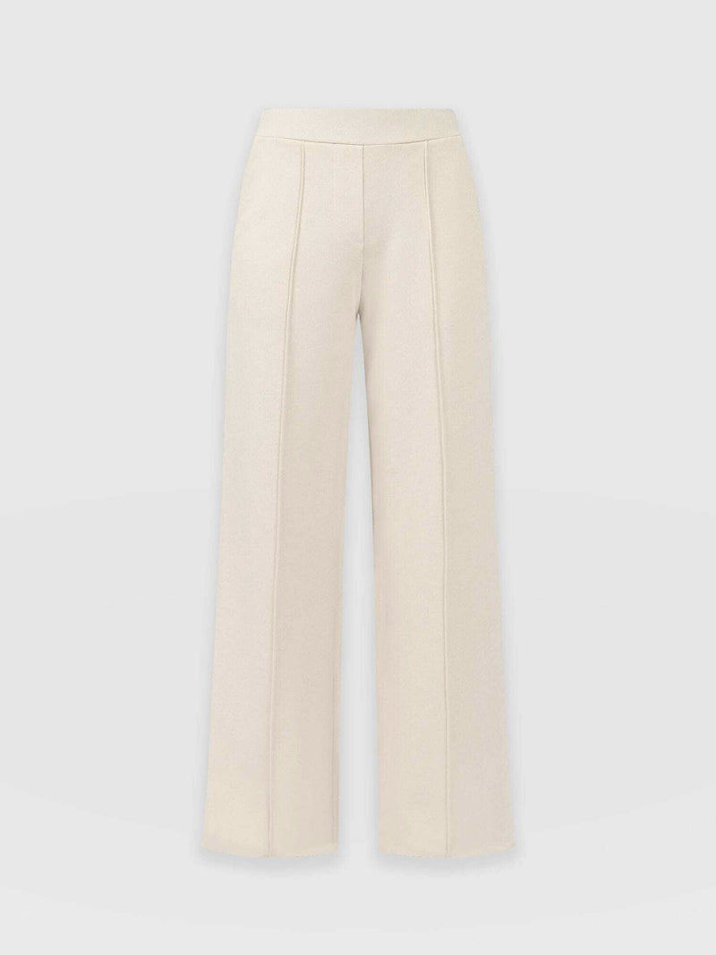 Keller Wide Leg Pant - Cream - Women's Trousers | Saint + Sofia® EU