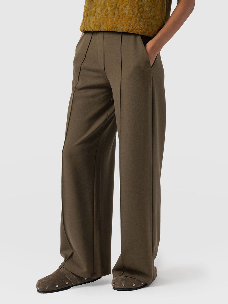 Keller Wide Leg Pant - Khaki