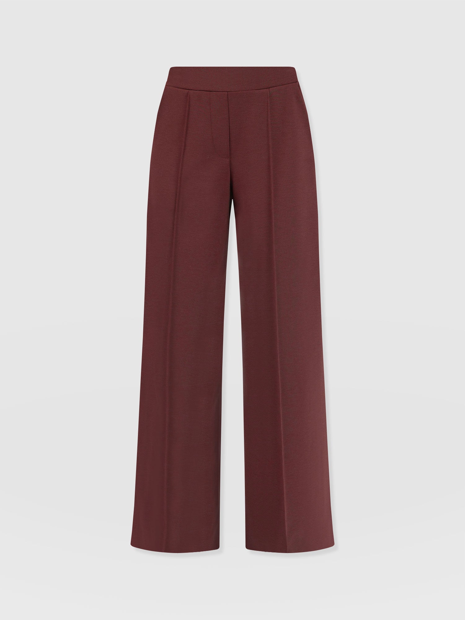 Keller Wide Leg Pant Maroon - Women's Trousers | Saint + Sofia® EU