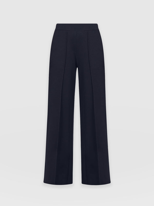 Ella - Wide Leg Trouser - Navy – This is Unfolded