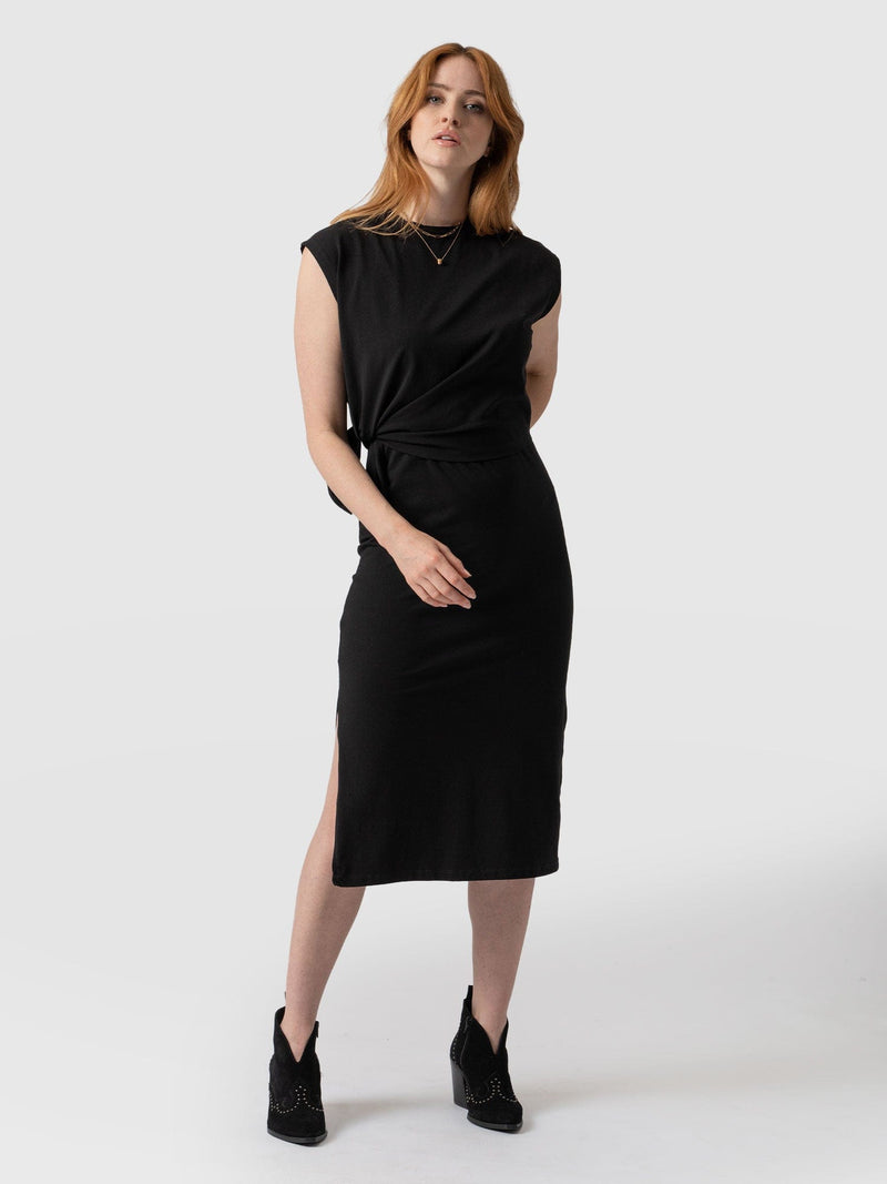 Kensal Knot Dress Black - Women's Dresses | Saint + Sofia® EU