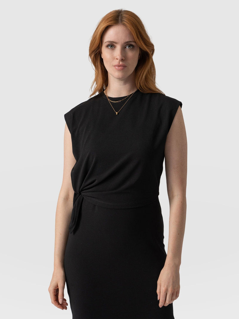 Kensal Knot Dress Black - Women's Dresses | Saint + Sofia® EU