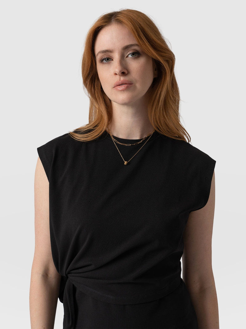 Kensal Knot Dress Black - Women's Dresses | Saint + Sofia® EU