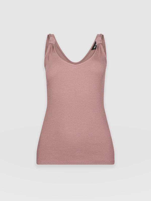 Knot Vest Blush Pink - Women's Vests | Saint + Sofia® UK