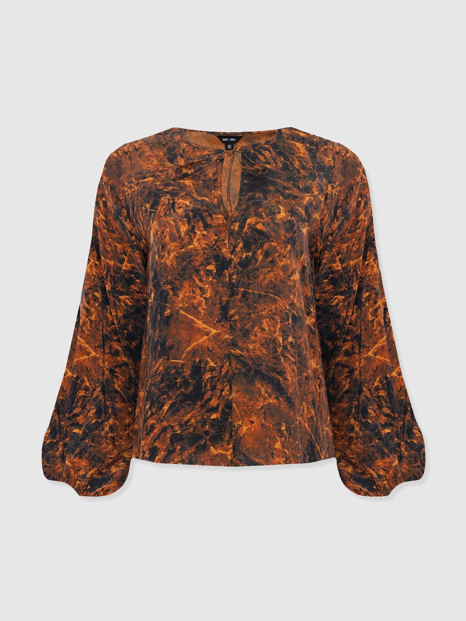 Kristen Blouse - Brown Marble - Women's Blouses | Saint + Sofia® EU