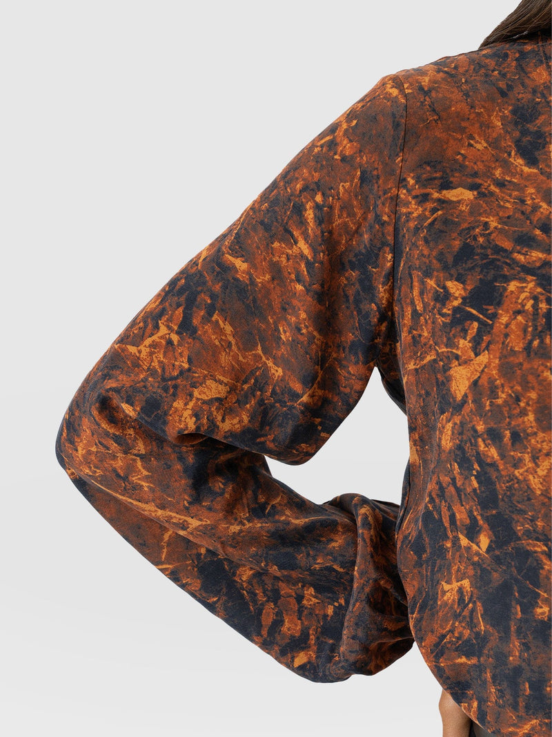 Kristen Blouse - Brown Marble - Women's Blouses | Saint + Sofia® EU