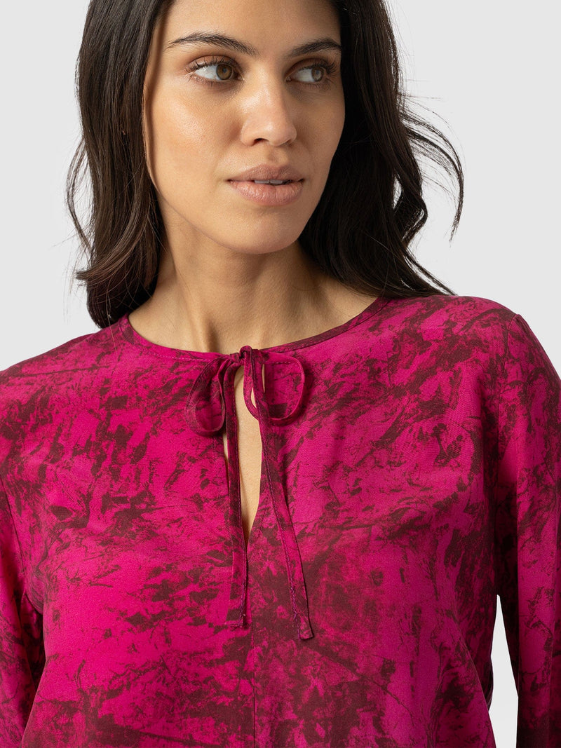 Kristen Blouse - Pink Marble