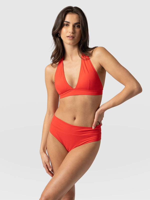 Kyra Bikini Bottom Red - Women's Swimwear | Saint + Sofia® EU