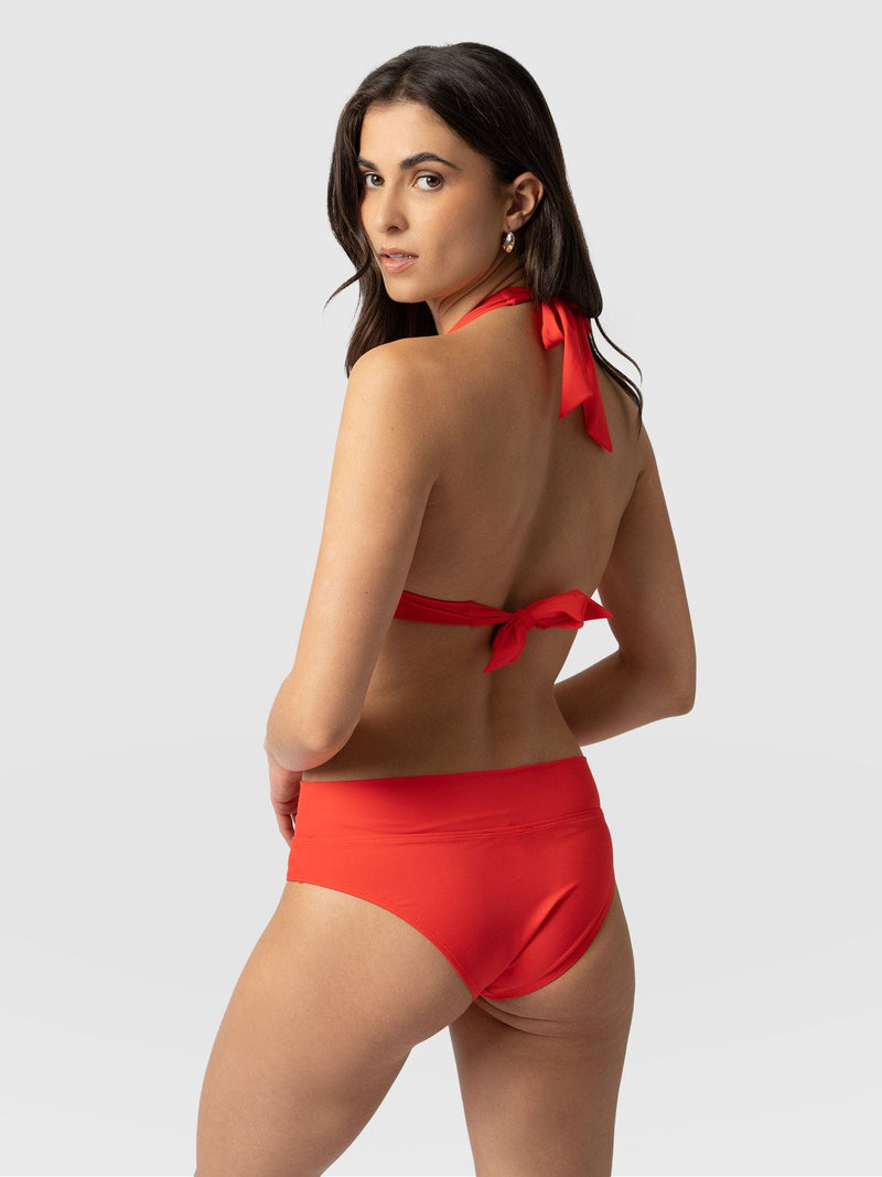 Kyra Bikini Bottom Red - Women's Swimwear | Saint + Sofia® EU