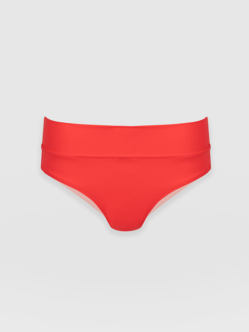 Kyra Bikini Bottom Red - Women's Swimwear | Saint + Sofia® EU