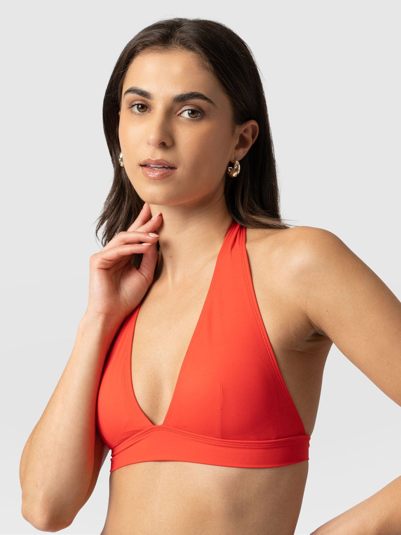 Kyra Bikini Top Red - Women's Swimwear | Saint + Sofia® EU