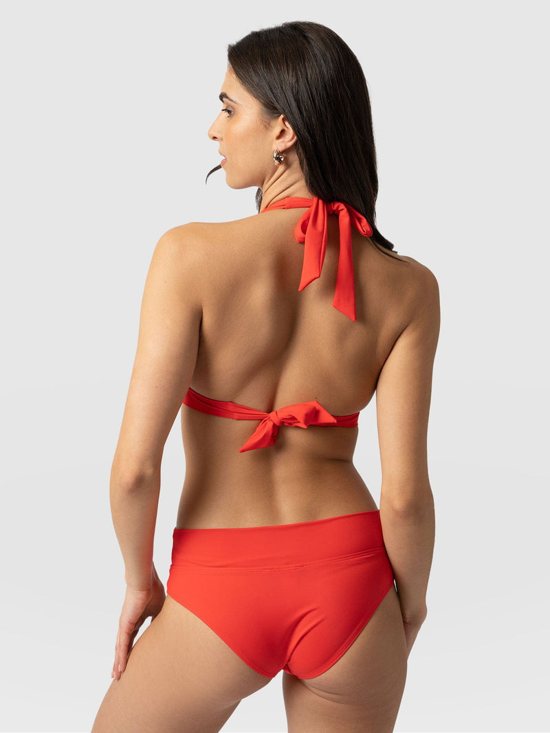 Kyra Bikini Top Red - Women's Swimwear | Saint + Sofia® EU