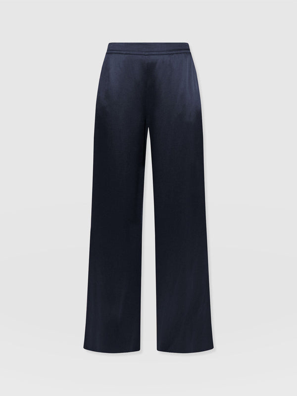 Langley Wide Leg Pant Navy - Women's Trousers | Saint + Sofia® EU