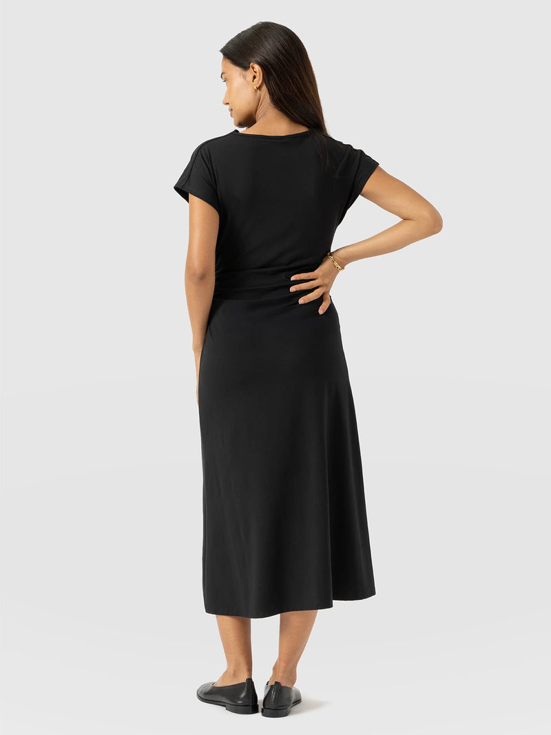 Laurie Cowl Neck Dress - Black - Women's Dresses | Saint + Sofia® EU