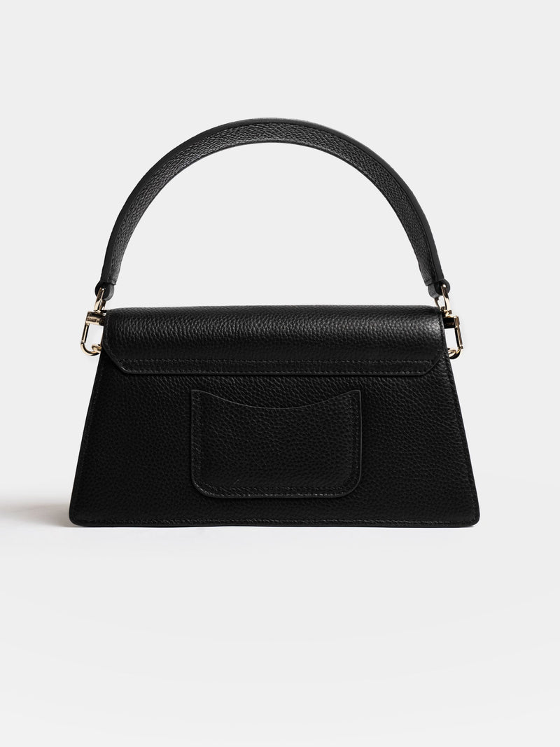 Lennox Half Flap Bag - Black - Women's Handbags | Saint + Sofia® EU