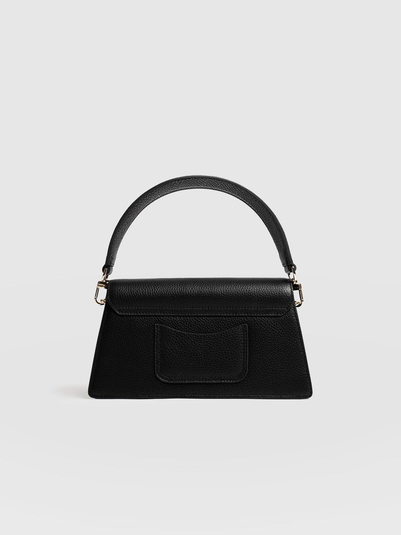 Lennox Half Flap Bag - Black - Women's Handbags | Saint + Sofia® EU