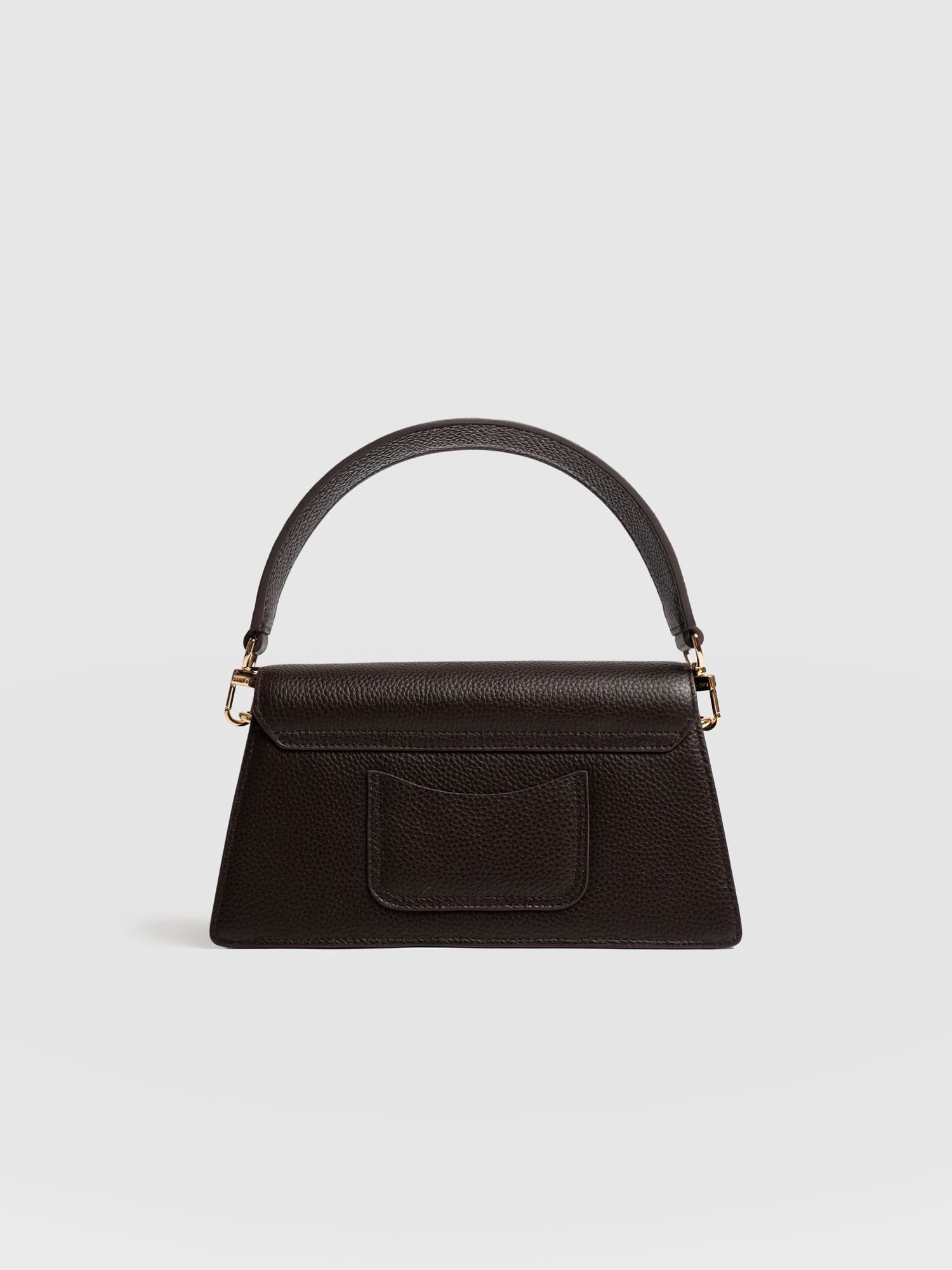 Lennox Half Flap Bag - Chocolate - Women's Handbags | Saint + Sofia® EU
