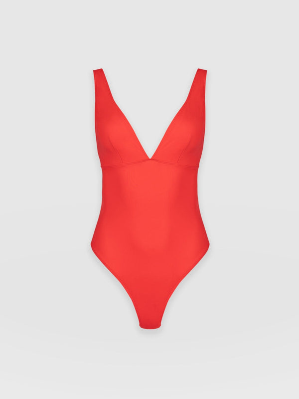 Levana Swimsuit Red - Women's Swimwear | Saint + Sofia® EU
