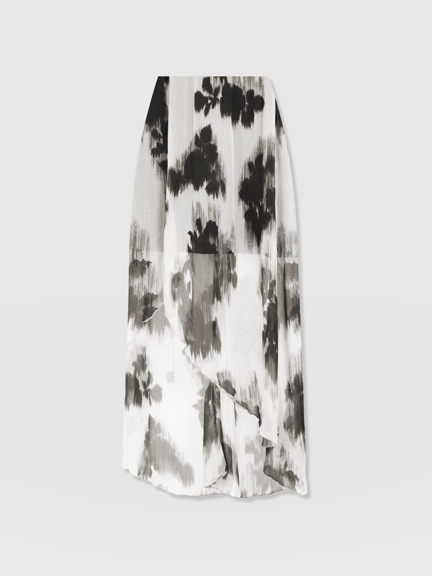 Lexi High Low Skirt - White Fade Floral - Women's Skirts | Saint + Sofia® EU
