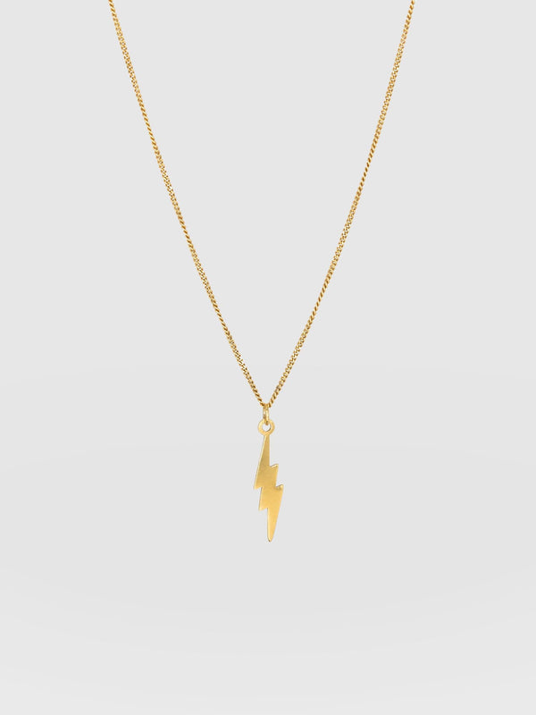 Lightning Bolt Pendant Necklace Gold - Women's Necklaces | Saint + Sofia® EU