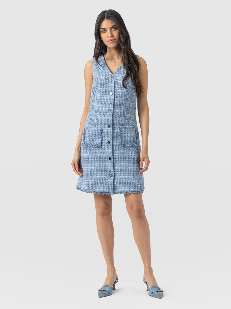Luther Mini Dress Pale Blue - Women's Dresses | Saint + Sofia® EU