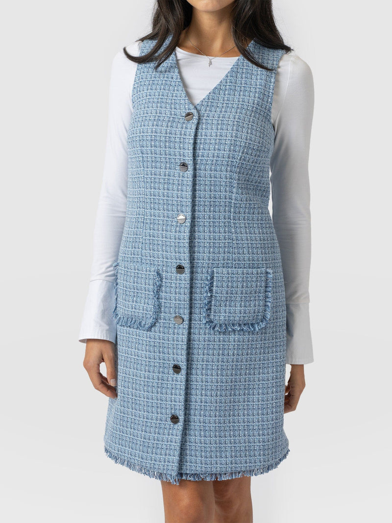 Luther Mini Dress Pale Blue - Women's Dresses | Saint + Sofia® EU