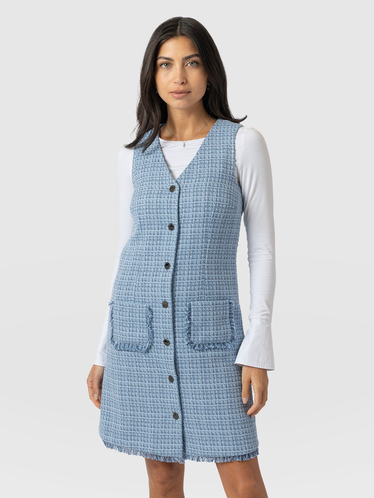 Luther Mini Dress Pale Blue - Women's Dresses | Saint + Sofia® EU