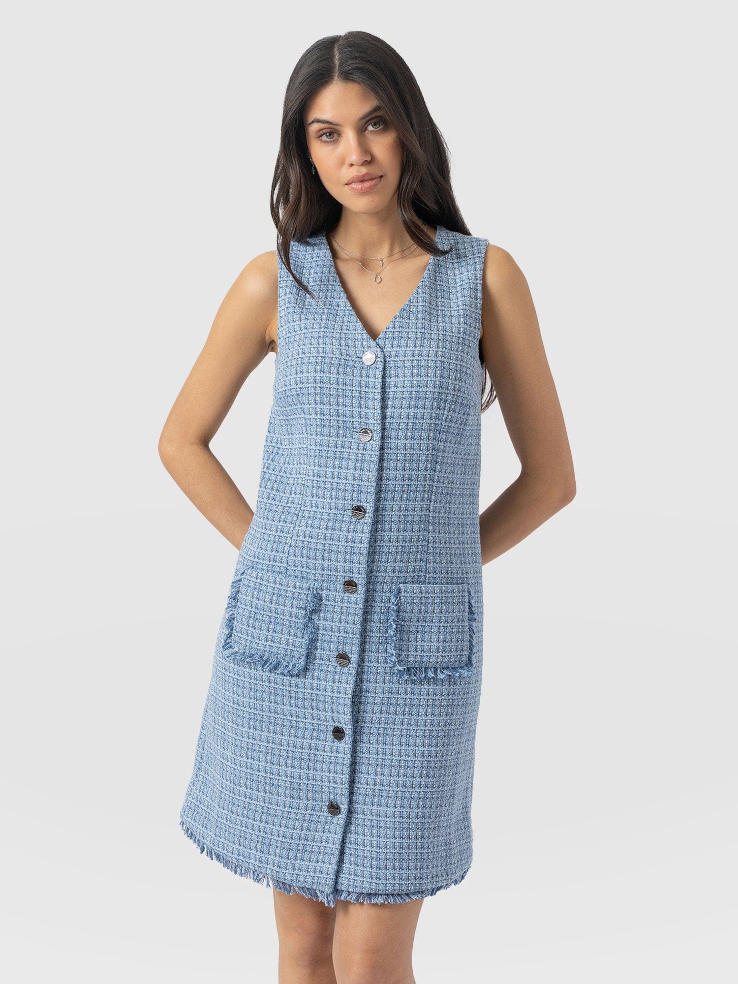 Luther Mini Dress Pale Blue - Women's Dresses | Saint + Sofia® EU