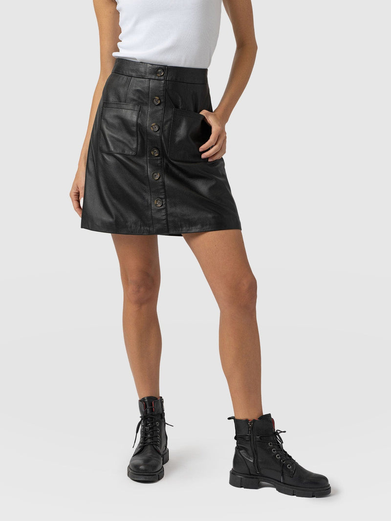 Luther Mini Skirt Black  - Women's Skirts | Saint + Sofia® EU