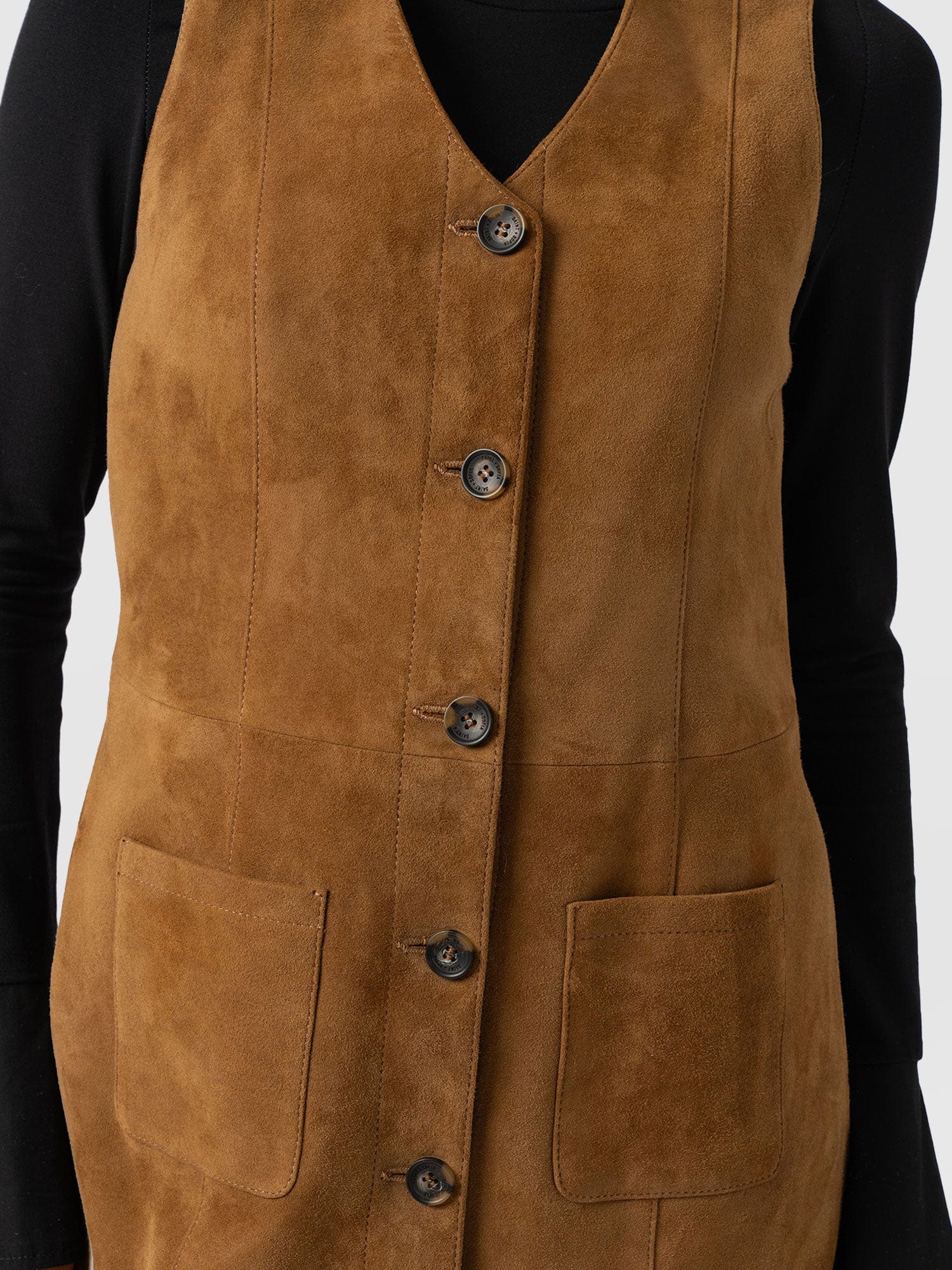 Luther Suede Mini Dress - Camel - Women's Dresses | Saint + Sofia® EU