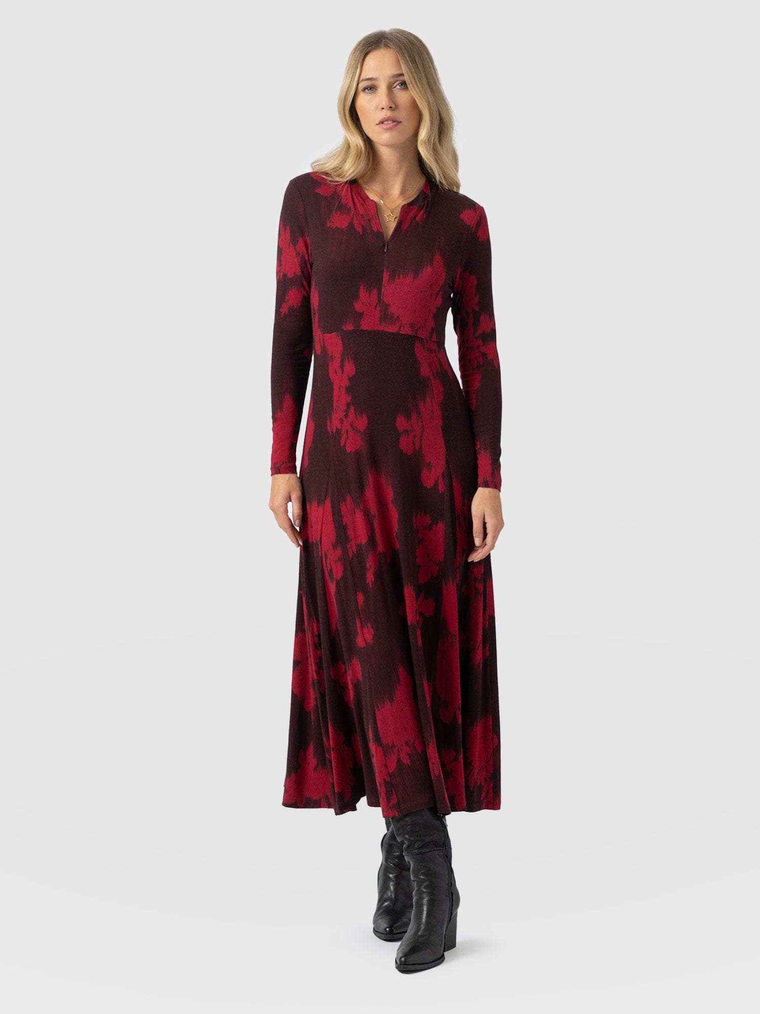 Macie Zip Up Dress - Pink Fade Floral - Women's Dresses | Saint + Sofia® EU
