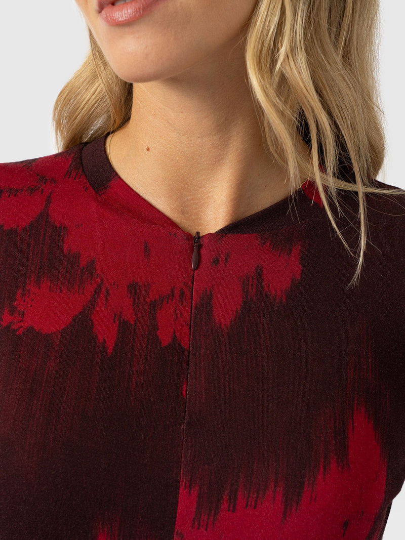 Macie Zip Up Dress - Pink Fade Floral - Women's Dresses | Saint + Sofia® EU